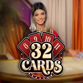 Official Live Casino logo: 32 Cards by Ezugi at Casino Prestige
