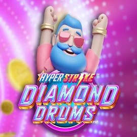 Hyper Strike Diamond Drums slot visual from Gameburger Studios available on casinoprestigeonline.com