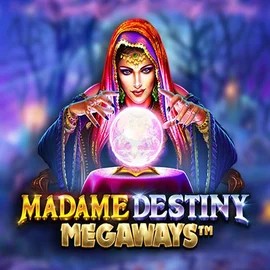 Madame Destiny Megaways logo by Pragmatic Play at Casino Prestige