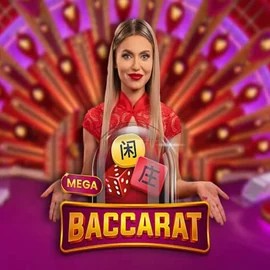 Mega Baccarat casino game by Pragmatic Play – featured logo at Casino Prestige