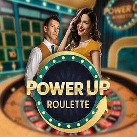 PowerUP Roulette slot logo by Pragmatic Play at Casino Prestige